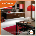 Brown&Red mix PVC finished kitchen cabinet